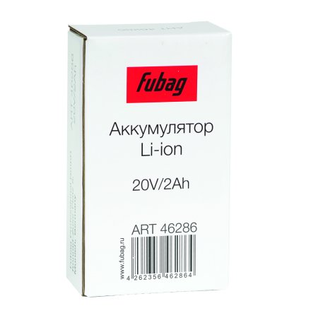 Аккумуляторная батарея FLI5S1P1202 Li-ion к бензиновым газонокосилкам FUBAG с электростартером и минирайдеру (20V/2Ah) в Сочи фото