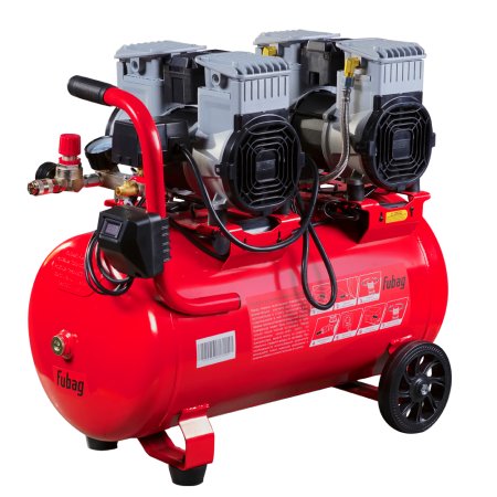 Компрессор безмасляный малошумный FUBAG OLS 500/50 CM2х2 + Набор пневмоинструмента Basic S1000 (3 предмета) в ПОДАРОК в Сочи фото