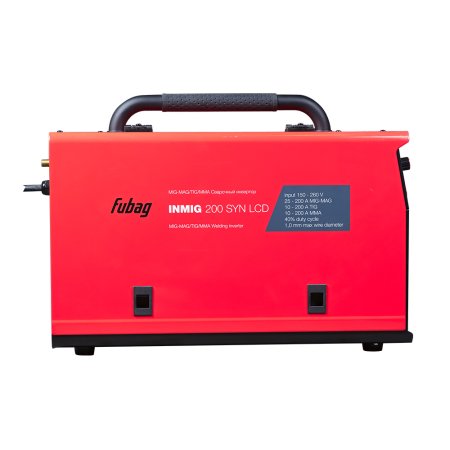 Полуавтомат сварочный FUBAG INMIG 200 SYN LCD (новый дисплей) с горелкой FB 250 3 м (FB 250 Ergo 3 м)  в Сочи фото