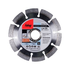 Алмазный отрезной диск FUBAG Beton Pro D125 мм/ 22.2 мм по бетону в Сочи фото