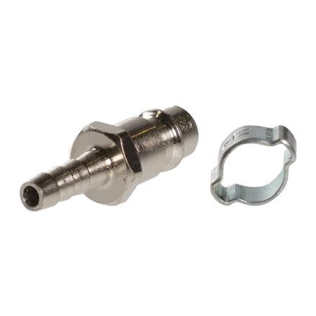 FUBAG Разъемное соединение рапид (штуцер), елочка 6мм с обжимным кольцом 6х11мм, блистер 1 шт в Сочи фото