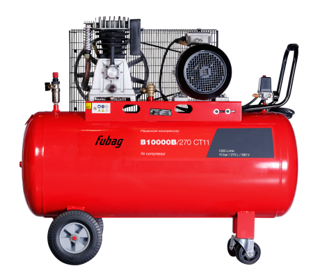 Ременной одноступенчатый компрессор FUBAG B10000B/270 CT11 + Набор пневмоинструмента 34 предмета (в кейсе) + Набор пневмоинструмента Basic S1000 3 предмета в ПОДАРОК! в Сочи фото
