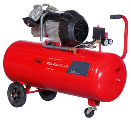 Поршневой масляный компрессор FUBAG VDC 400/50 CM3 + Краскораспылитель MASTER G600/1.4 HVLP в ПОДАРОК в Сочи фото